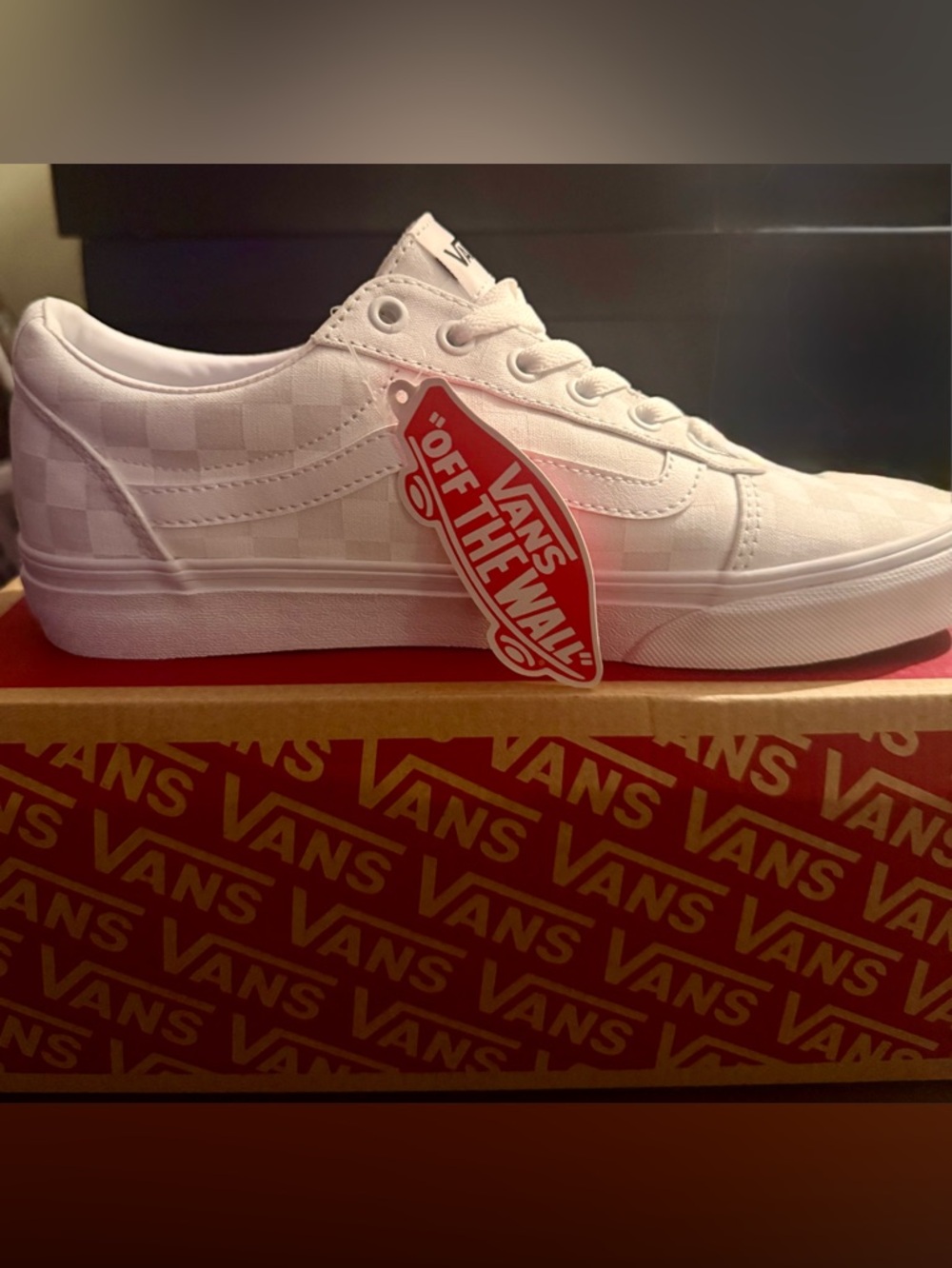 Vans Checkered White Sneakers